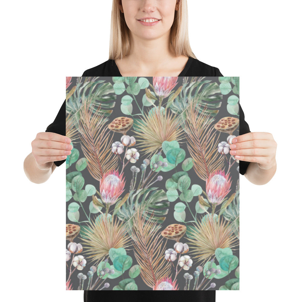 Tropical Dried Flowers Pattern