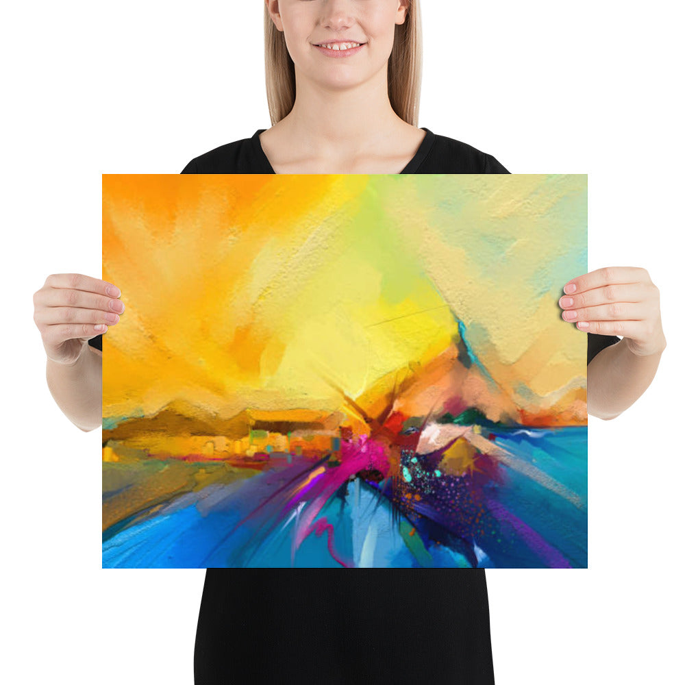 Colorful Oil Painting Print