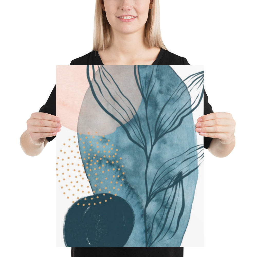 Abstract Leaves Print