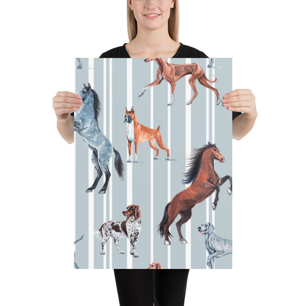Dog & Horse Wallpaper