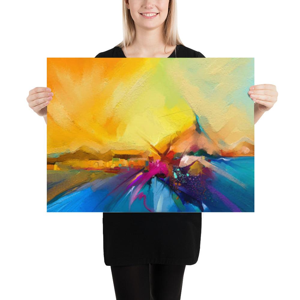 Colorful Oil Painting Print