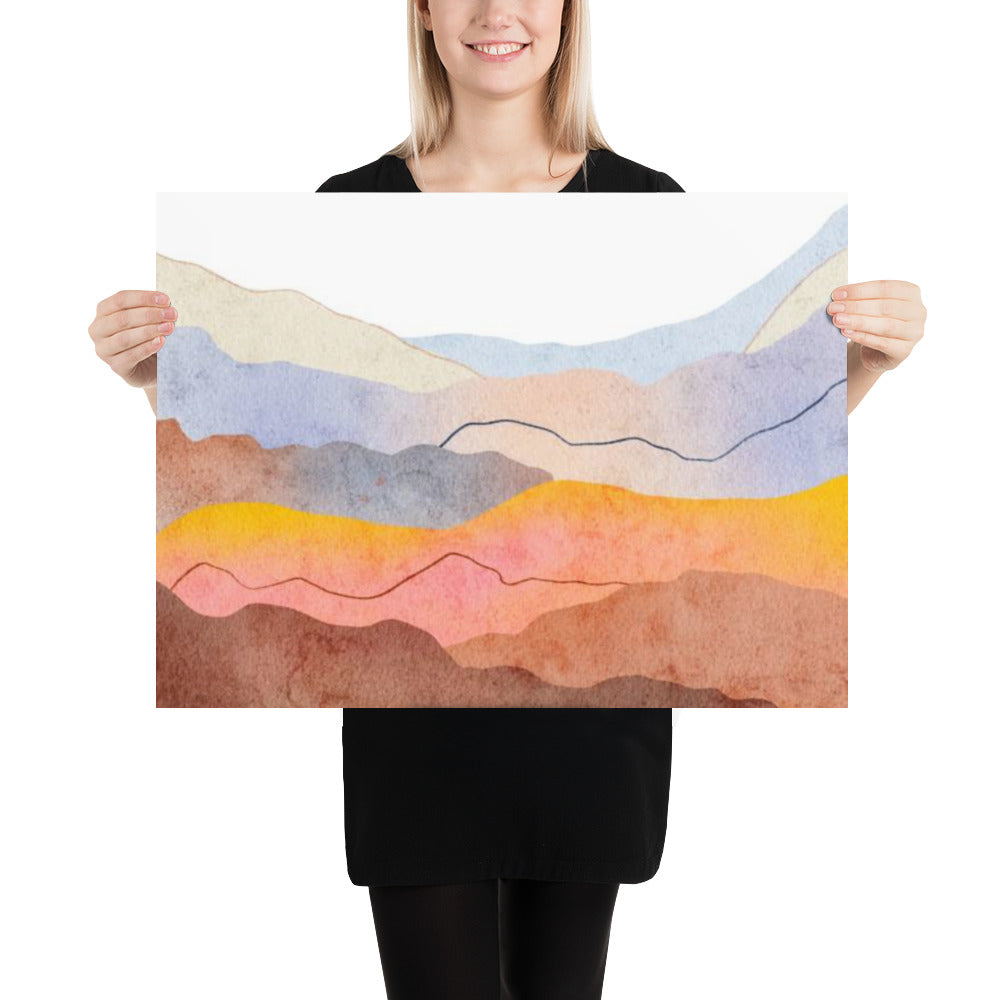 Watercolor Mountains