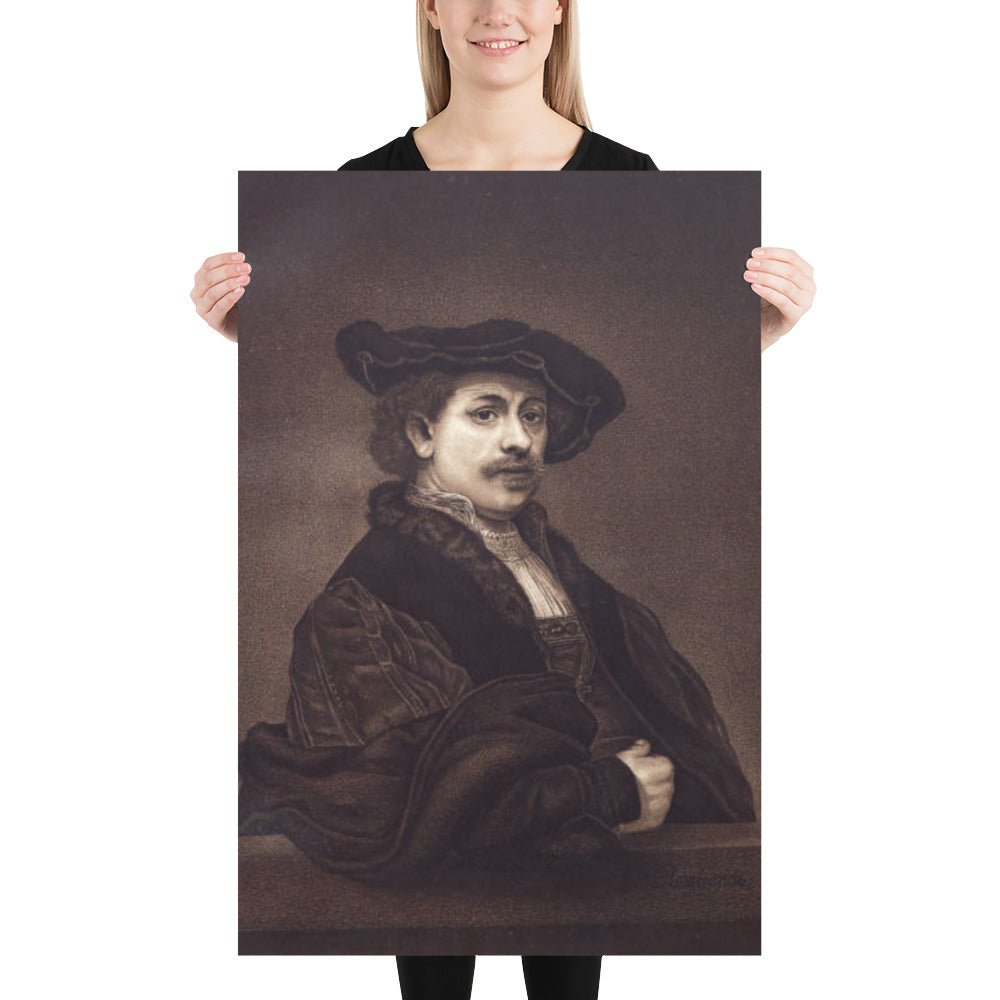 Portrait of Dutch Painter Rembrandt Van Rijn