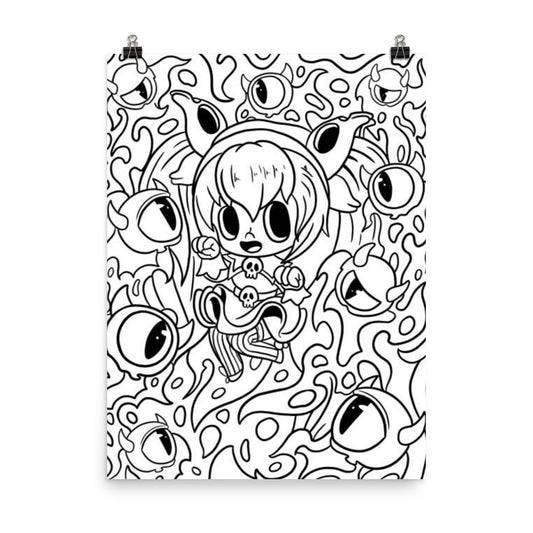 Skull Girl Poster