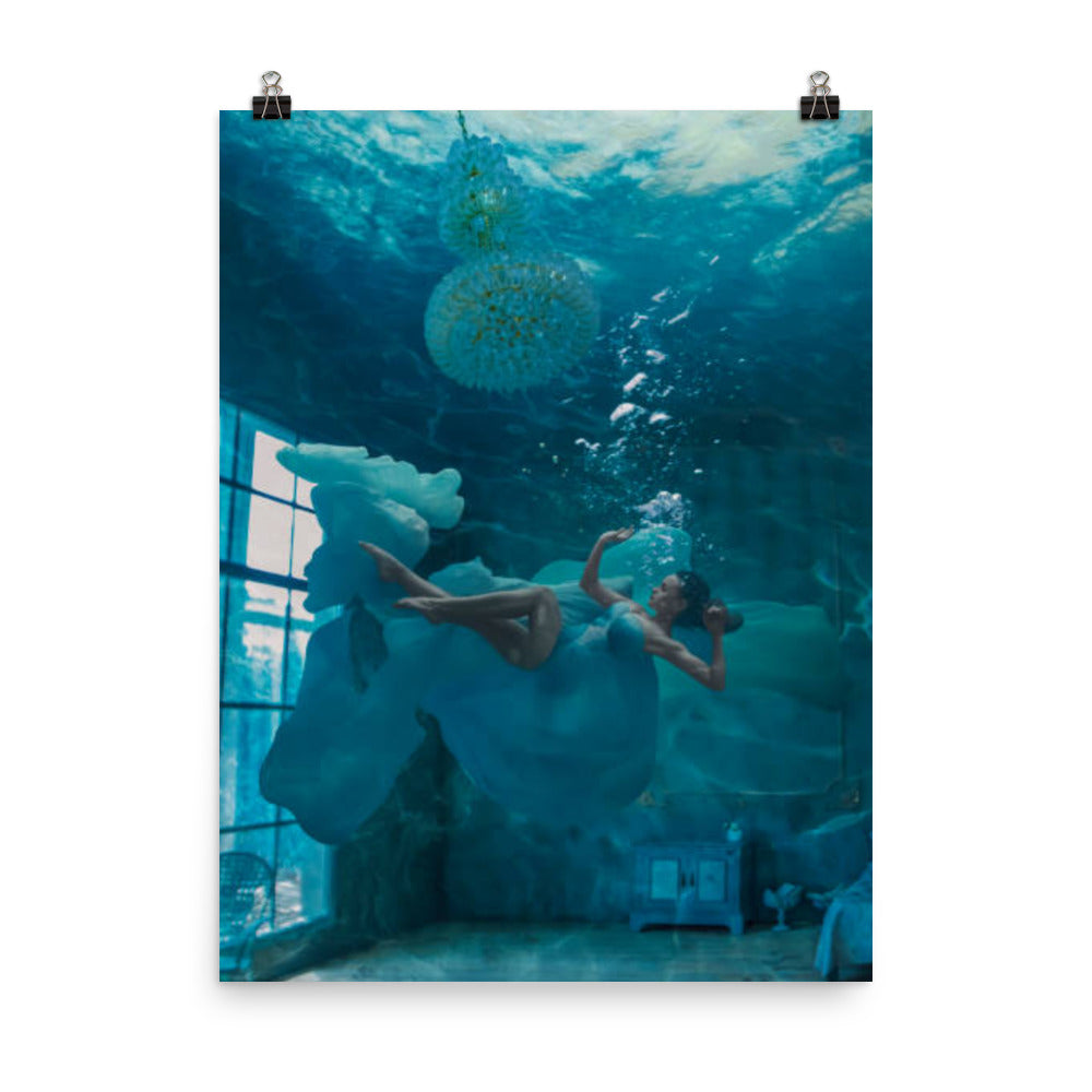 Underwater Ballerina Poster