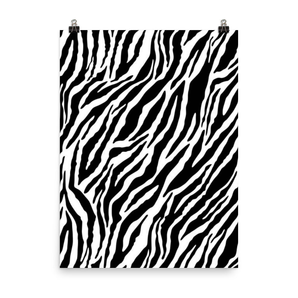 Zebra Print Pattern Poster